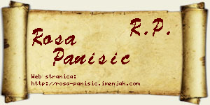 Rosa Panišić vizit kartica